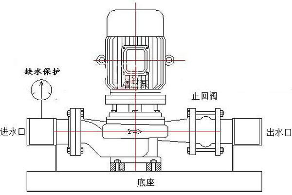 压差式(非变频)全自动管道增压泵系统示意图